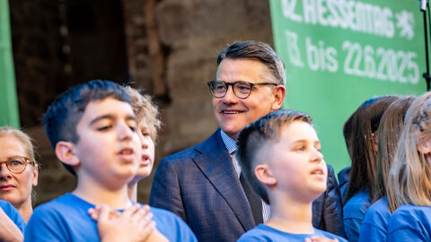 Ministerpräsident Boris Rhein eröffnet den Hessentag 2025