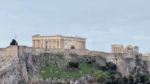 Blick auf die Akropolis in Athen