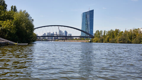 Die Europäische Zentralbank in Frankfurt am Main
